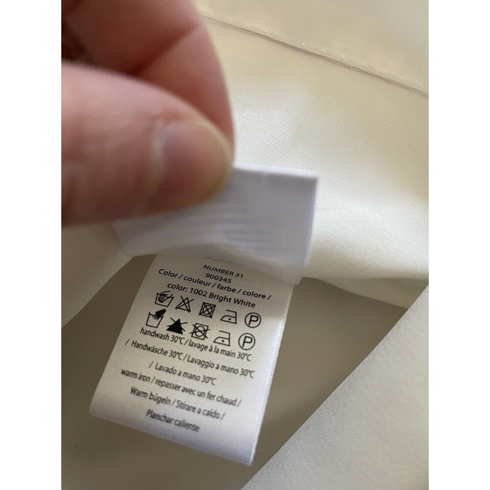 Rotate Birger Christensen Number 31 Bright White Satin Wrap Dress US 6 - Picture 9 of 10
